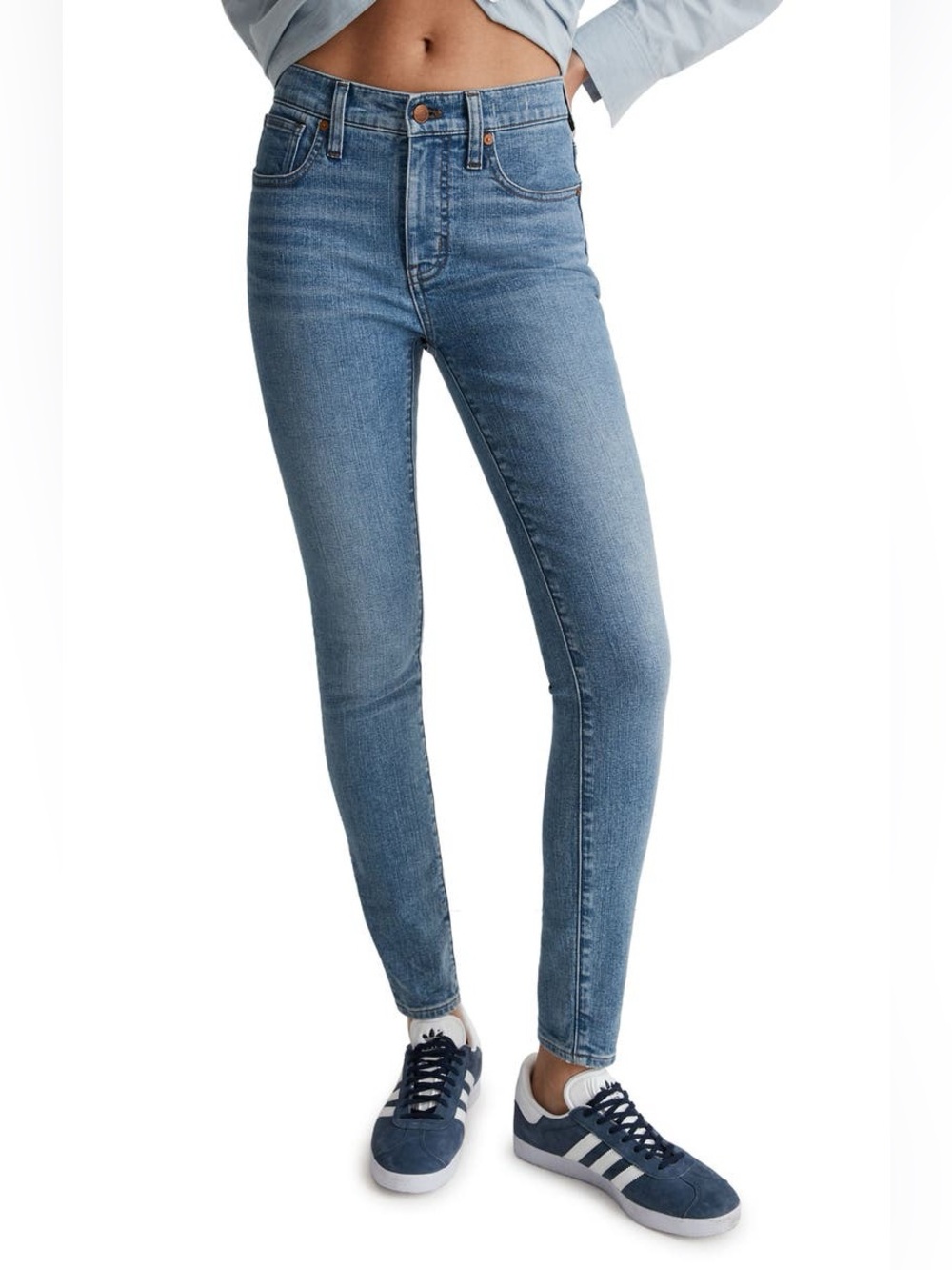 Madewell 9” Mid Rise Skinny Blue Denim Jeans 29